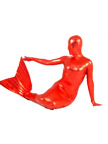 Shiny Metallic Red Unisex Zentai Suit